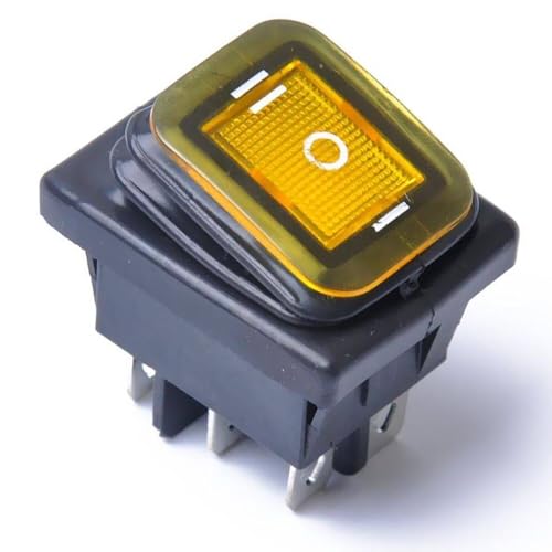 CentIoT - Waterproof Rocker Switch - IP65 KCD4 250V 16A 6PIN DPDT ON-OFF-ON