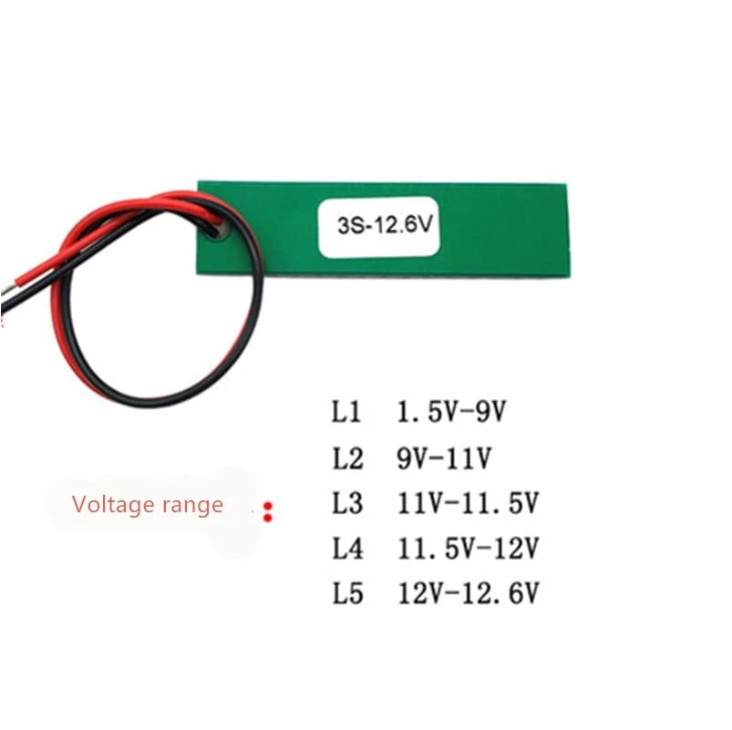 CentIoT - Battery Power Indicator - 18650 Li-ion lipo Lithium Battery Capacity Indicator Power LED Display PCB Board Meter Tester - with switch (3S 12.6V NMC)