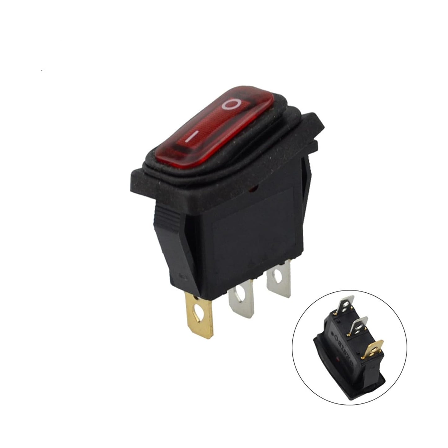 CentIoT - Waterproof Rocker Switch - IP65 KCD3 250V 35X18mm 15A 3PIN ON-OFF