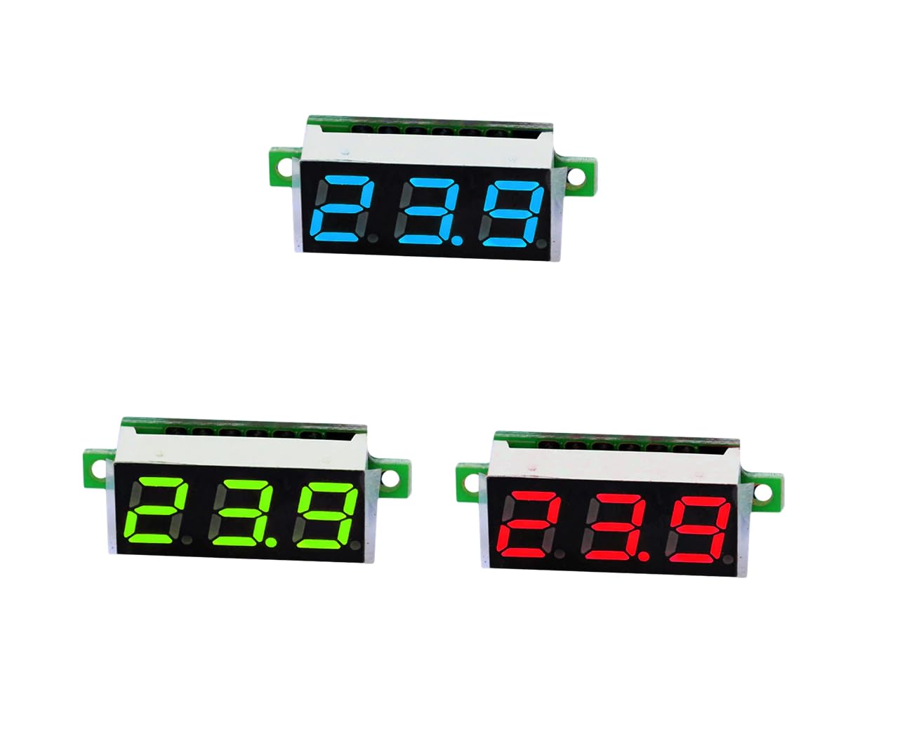 CentIoT - Mini Digital Voltmeter 0.28inch LED Display - 2.5-30V DC Two Wire
