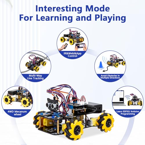 ACEBOTT Smart Car kit Functions STEM Coding for Ages 12-16,16+