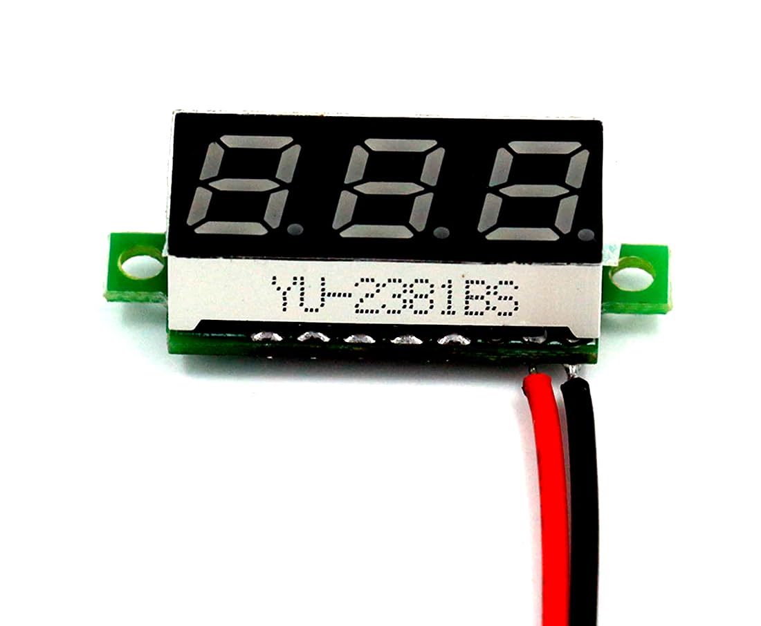 CentIoT - Mini Digital Voltmeter 0.28inch LED Display - 2.5-30V DC Two Wire