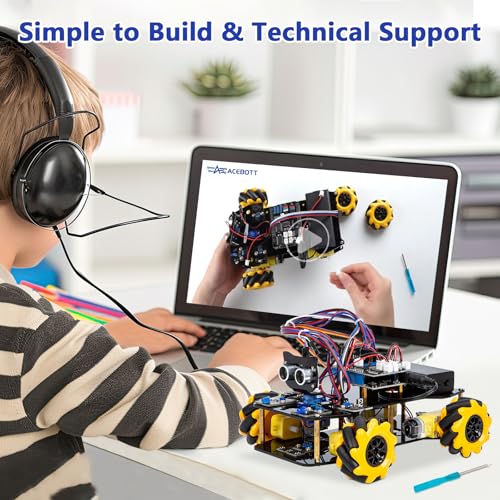 ACEBOTT Smart Car kit Functions STEM Coding for Ages 12-16,16+