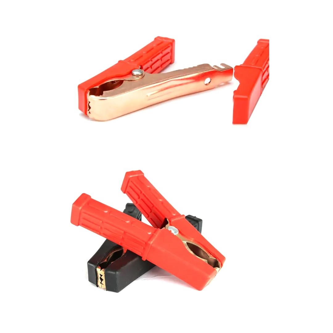 CentIoT - Heavy duty fully PVC insulated alligator crocodile clamps, Pack of 2