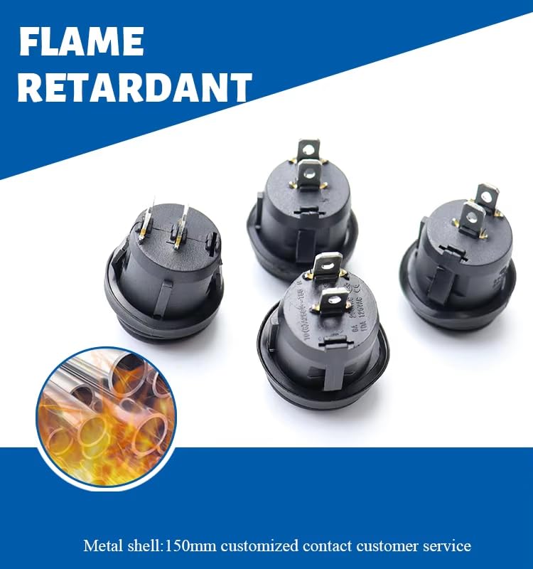 CentIoT - Waterproof Round Rocker Switch - IP65 KCD1 250V 6A 2PIN ON-OFF SPST
