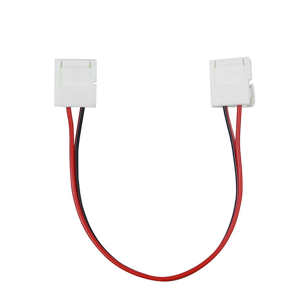 CentIoT - 5Pcs - 10mm 2pin led connector for single color led strip 5050 two connectors adapter easy connect no need soldering