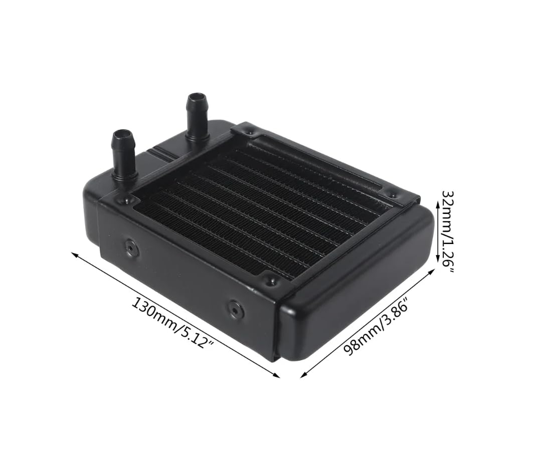 CentIoT - Radiator Water Cooler Tubes Heat Exchanger Aluminum Water Cooling CPU Heat Sink | For Gaming Computer and Peltier