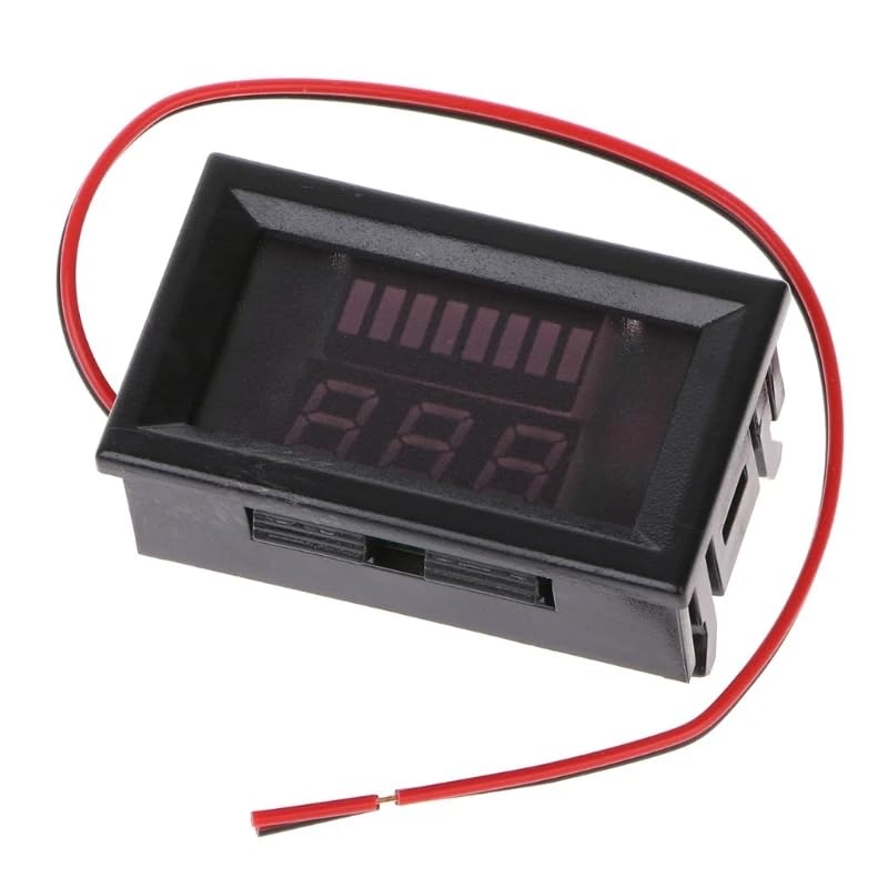 CentIoT - Battery Power Indicator - 12V 24V 36V 48V 60V 72V Auto Sense Lead-acid Battery Charge Level Indicator Voltmeter