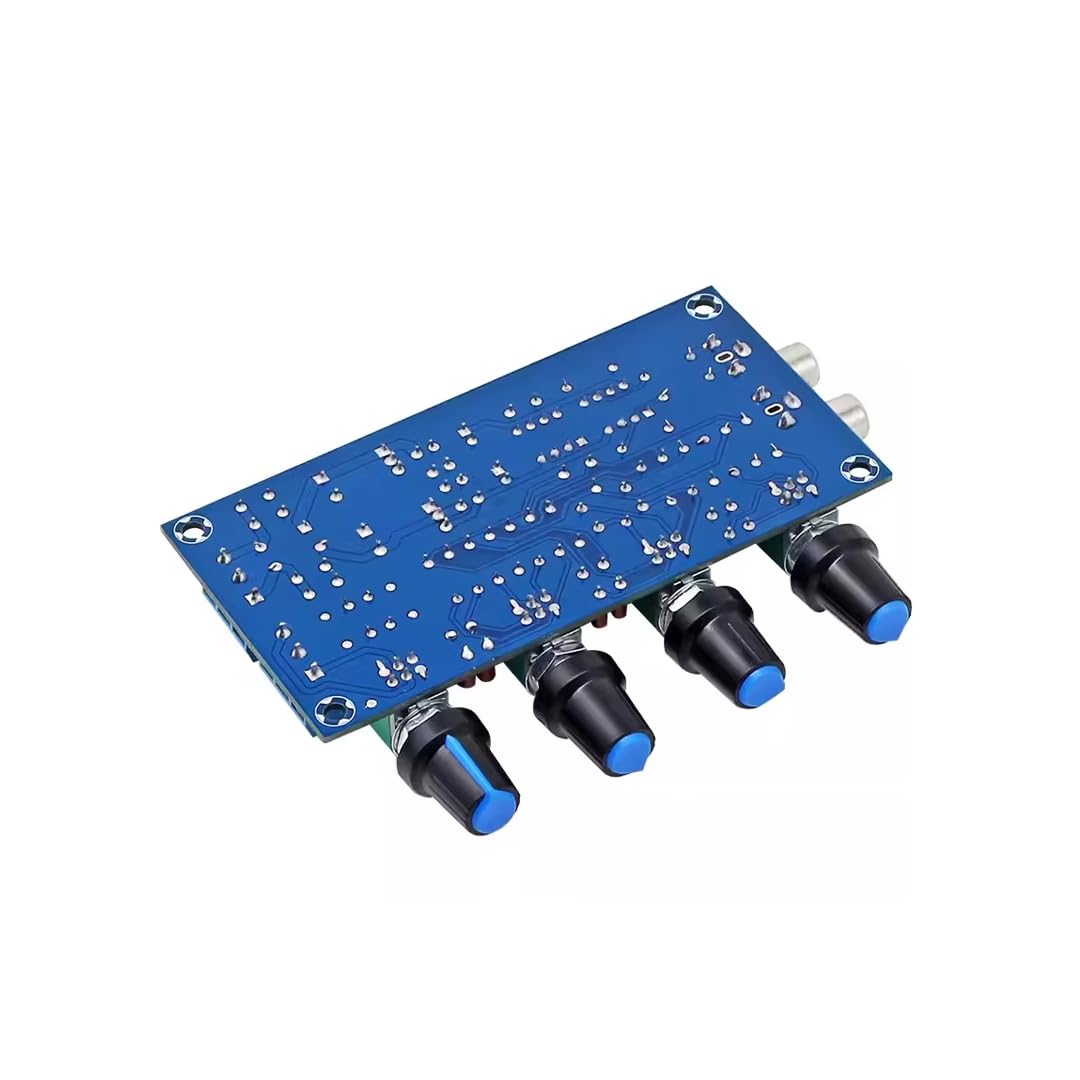 CentIoT - NE5532 Preamp With Treble mid Bass Volume Adjustment - Pre-amplifier Tone Controller board For Amplifier Board (12V AC, Lotus Socket Input)