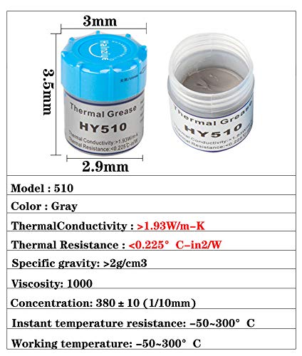 CentIoT - Grey Silicone Graphite Thermal Grease Compound Paste for PC CPU VGA Heatsink peltier