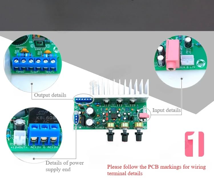 CentIoT - Digital Audio Amplifier Module - Class AB low-noise high fidelity - (2 X 15W Stereo and 1 x 30W Subwoofer, 2.1 Channel)