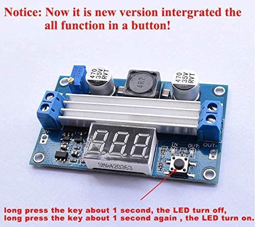 CentIoT - LTC1871 100W DC DC Step Up Booster Converter Module Power Supply Voltage Regulator 3-35V to 3.5-35V with Voltmeter