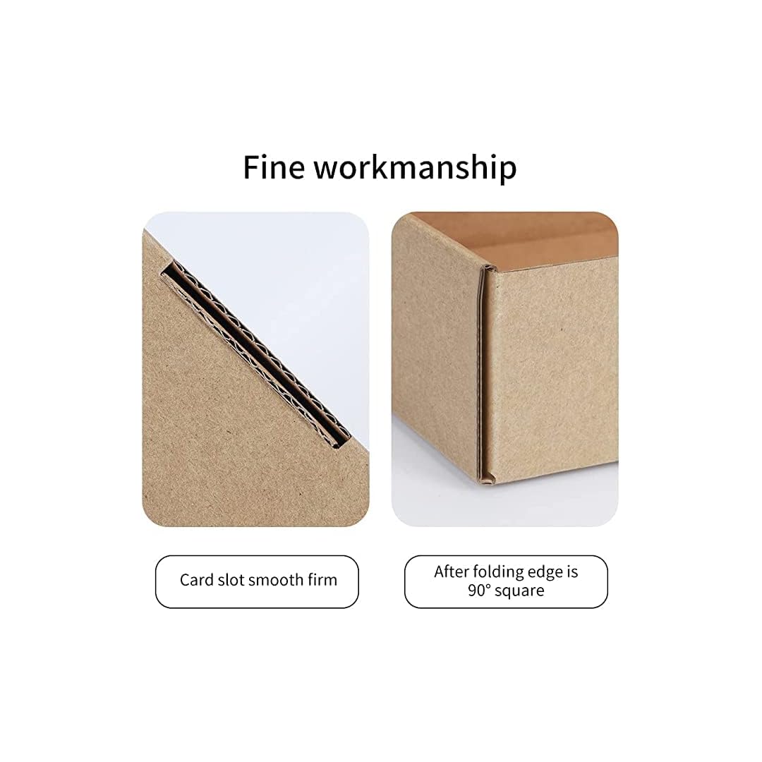 CentIoT - Corrugated Shipping Courier Sturdy Box - 3Ply Self-lock, Length 6 Inch - Width 4 Inch - Height 1.5 Inch (6x4x1.5 Inches, Brown Color)