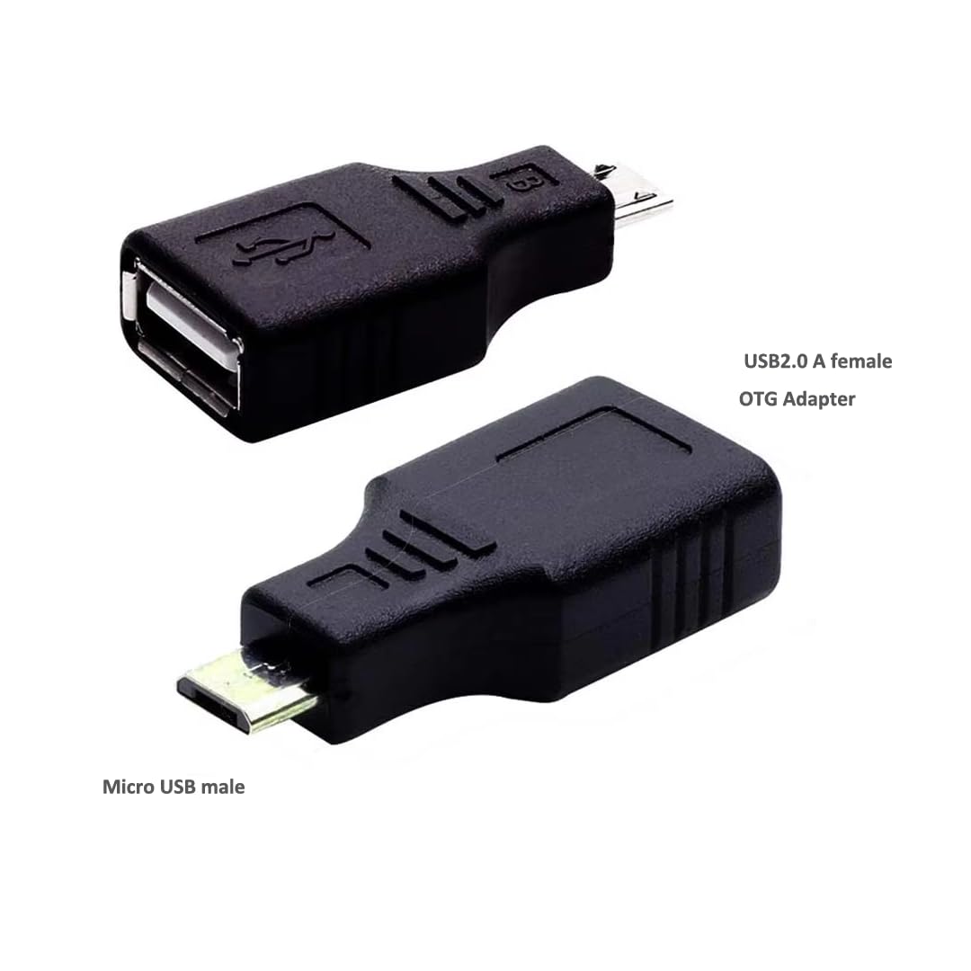 CentIoT - USB to USB OTG Coupler Adapter – Type A Female -to-Micro B 5Pin Male Converter