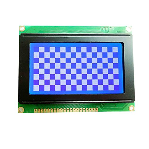 CentIoT - LCD Display Module LCM12864J 128x64 Dots Graphic 5V Blue Color Backlight White Font KS0107 KS0108 Compatible Controller