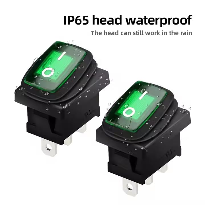 CentIoT - Waterproof Rocker Switch - IP65 KCD1 21 X 15MM 250V 6A 3PIN ON-OFF SPST