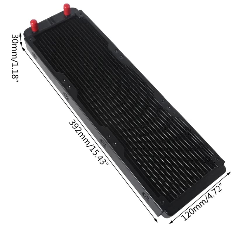 CentIoT - Radiator Water Cooler Tubes Heat Exchanger Aluminum Water Cooling CPU Heat Sink | For Gaming Computer and Peltier