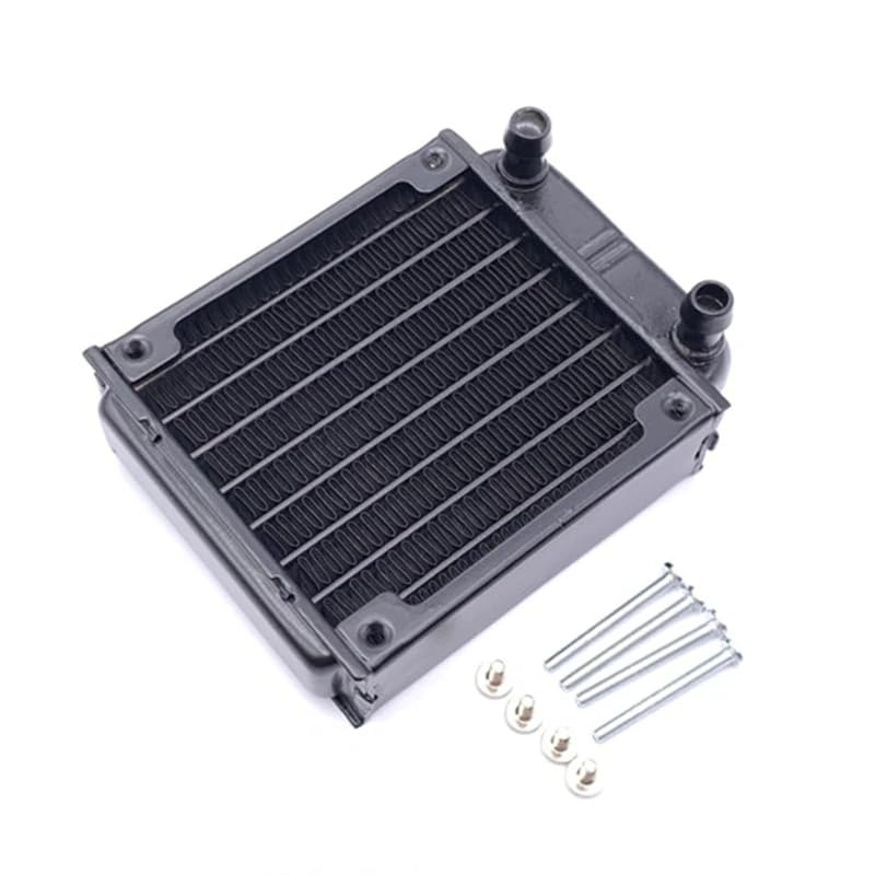 CentIoT - Radiator Water Cooler Tubes Heat Exchanger Aluminum Water Cooling CPU Heat Sink | For Gaming Computer and Peltier (80mm)