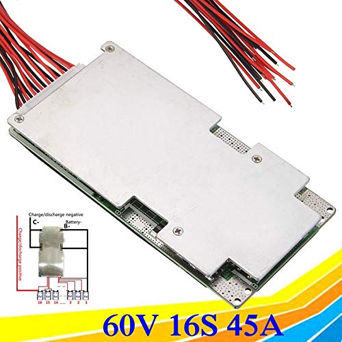 CentIoT - 16S 60V 45A BMS PCB Protection Board with Balance for Ebike Li-ion Battery