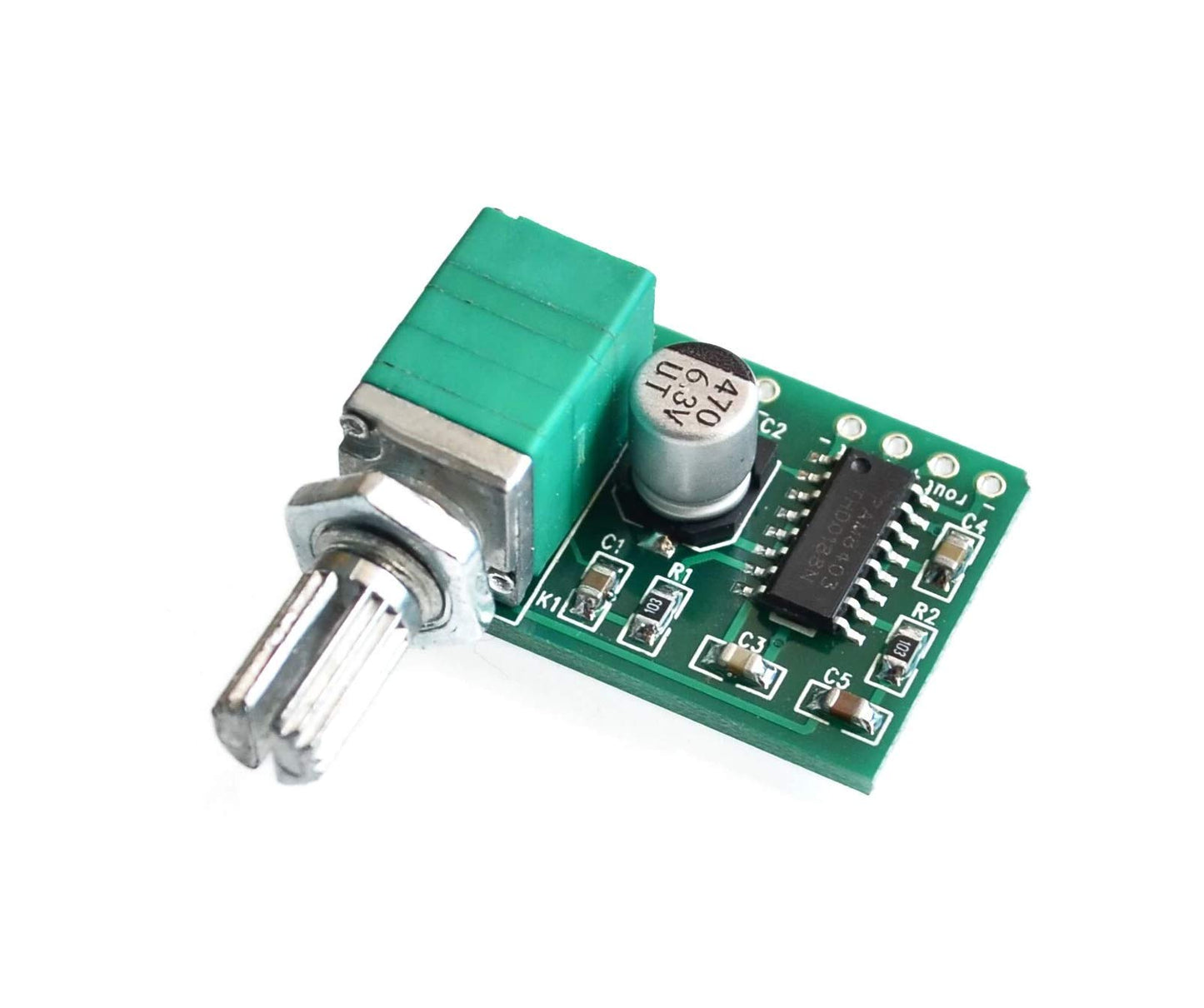 CentIoT - 5V 2 Channel Stereo mini Class D Digital Audio Power Amplifier Board (PAM8403 2x3W with Volume)