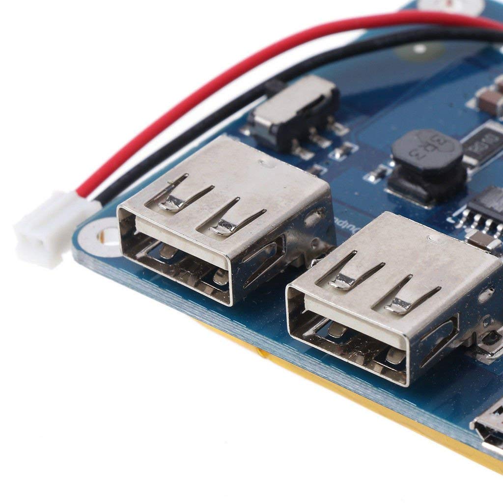 CentIoT - Lithium Battery Shield - Rechargeable - Power Bank Battery Charging Module - for Raspberry Pi, WiFi Router, ardino ESP8266, ESP32 (3800mAh Flat Cell RPi)