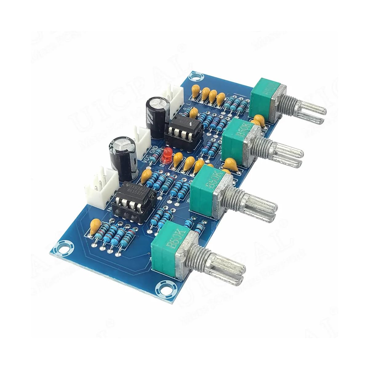 CentIoT - NE5532 Preamp with Treble mid Bass Volume Adjustment - Pre-Amplifier Tone Controller Board for Amplifier Board