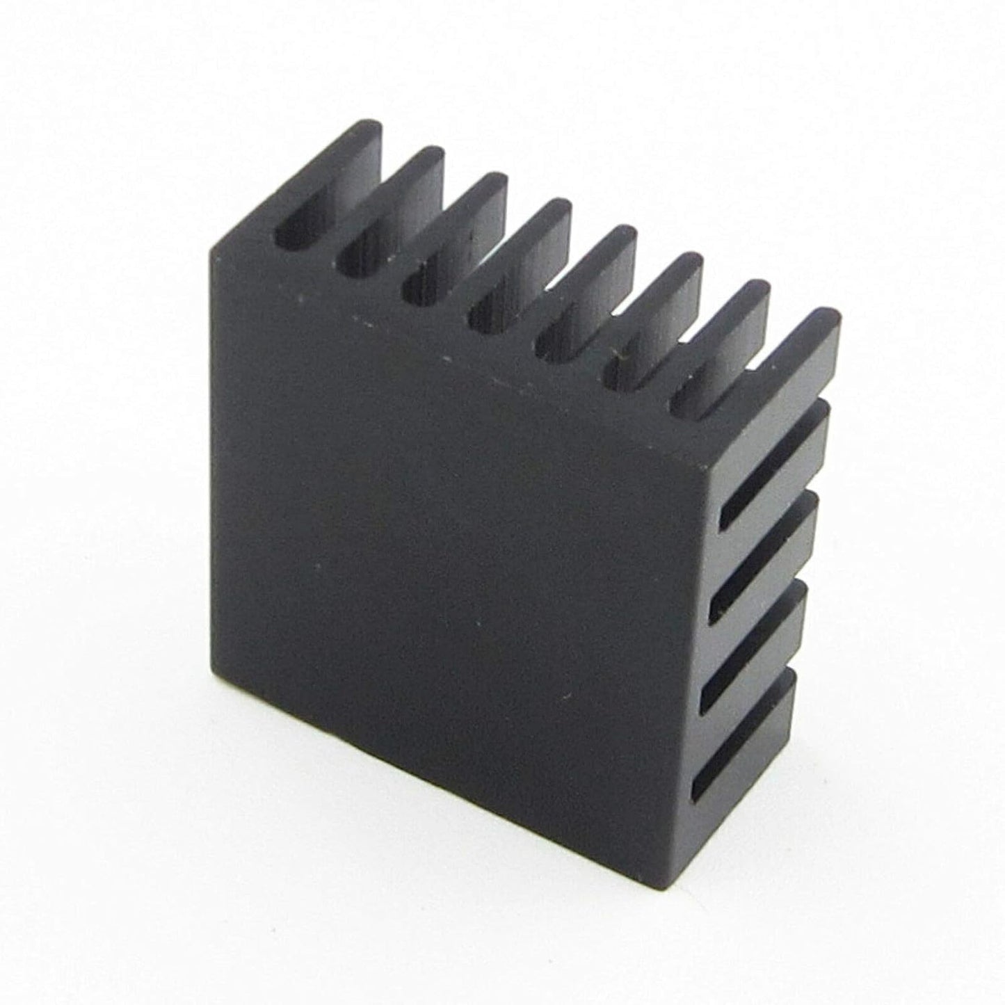 CentIoT - 20X20X10MM Aluminium Heatsink - Slotted Fins Anodised Black (Pack of 5)