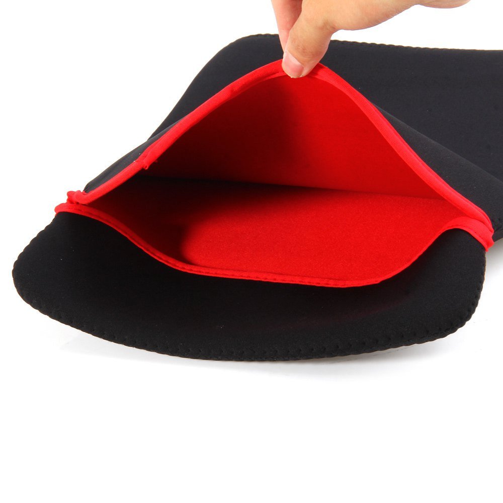OrgyNX - Reversible Black & Red Durable Neoprene Notebook Laptop Case Sleeve Cover Fit