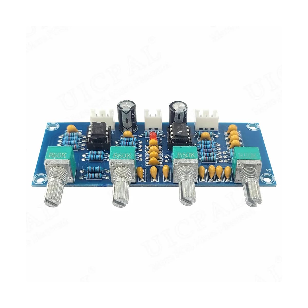 CentIoT - NE5532 Preamp with Treble mid Bass Volume Adjustment - Pre-Amplifier Tone Controller Board for Amplifier Board