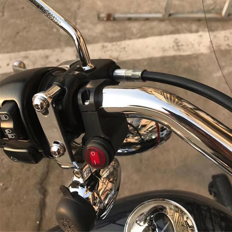 CentIoT - Waterproof Aluminum Alloy bike Handle bar switch - 12V 16A 3 Wire 22mm