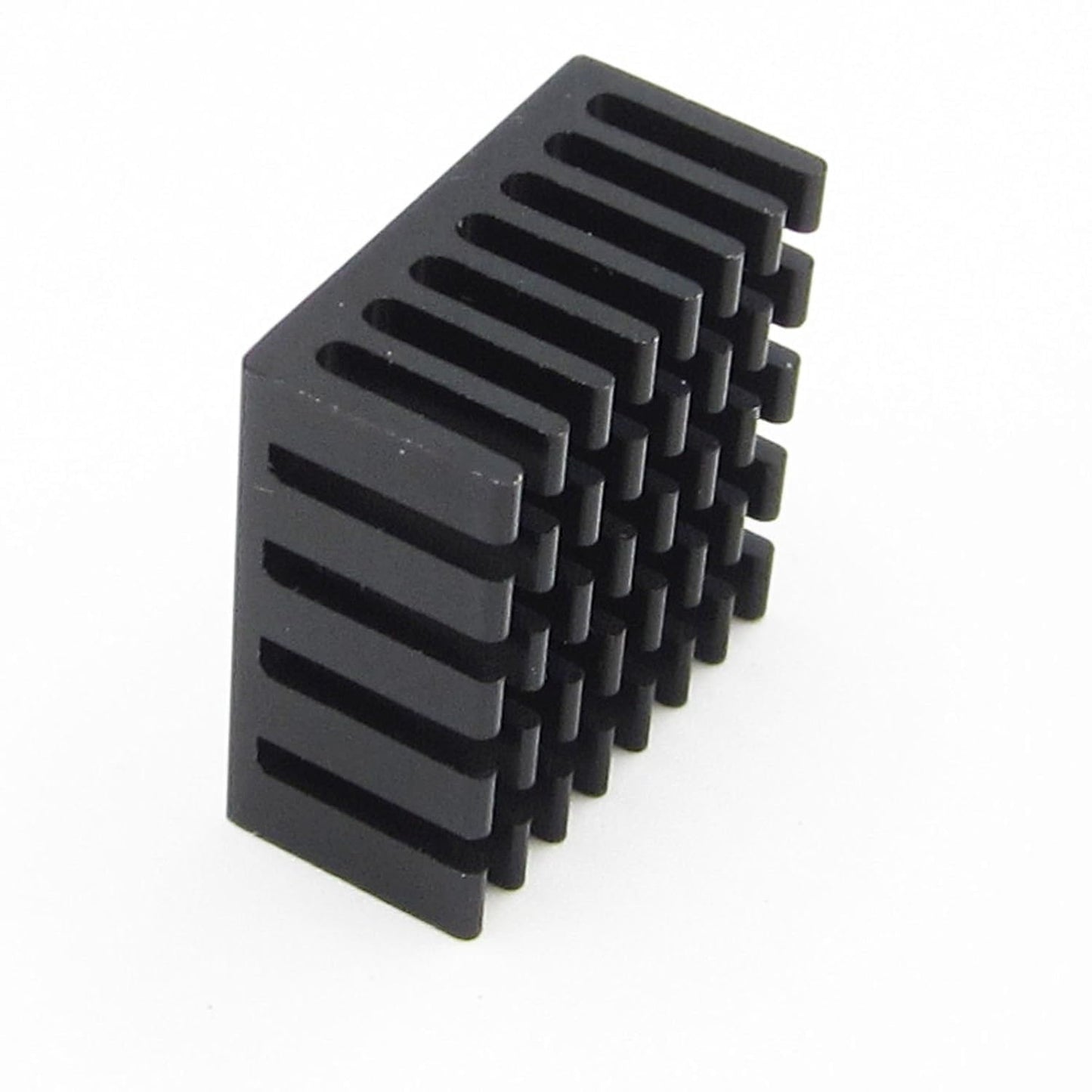 CentIoT - 20X20X10MM Aluminium Heatsink - Slotted Fins Anodised Black (Pack of 5)