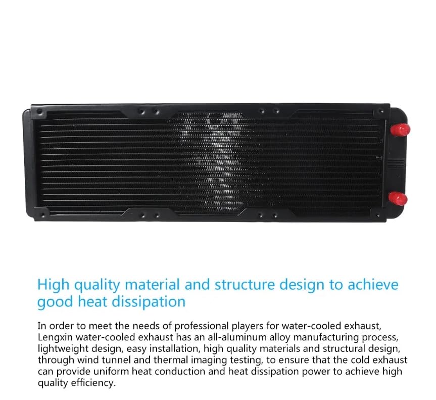 CentIoT - Radiator Water Cooler Tubes Heat Exchanger Aluminum Water Cooling CPU Heat Sink | For Gaming Computer and Peltier