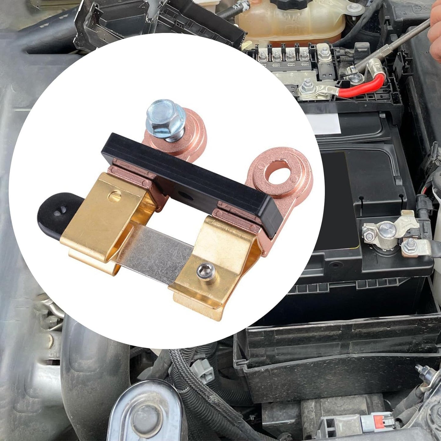 CentIoT - Battery Disconnect Cut Off Shut Off Switch 12V 24V - for Marine Car Boat RV ATV (Negative, Sidepost, 9mm Screw Hole)