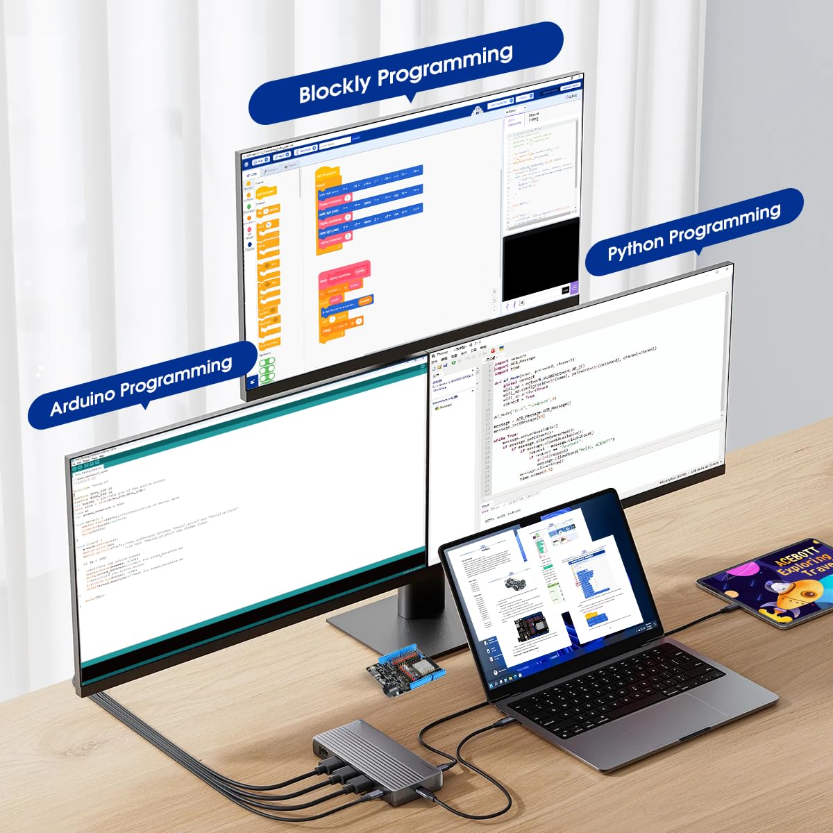 ACEBOTT Smart Car kit Functions STEM Coding for Ages 12-16,16+