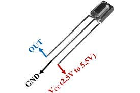 CentIoT - TSOP38238 DIP3 Infrared receiver head for IR Remote Control Systems - 5PCS