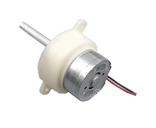 CentIoT - 10RPM Slow Speed Micro Turbo Gear Motor - Micro 300 Gearbox Speed Reduction Motor - Long Thread Shaft - 38mm DC 6V-12V 10 rpm