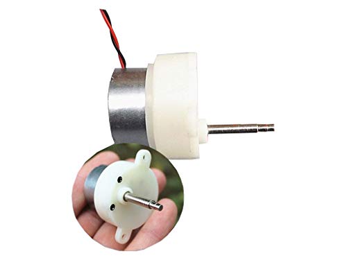 CentIoT - 7RPM 15 + 5.3mm 6V Slow Speed Micro Turbo Gear Motor - Micro 300 Gearbox Speed Reduction Motor – Stepped Shaft – DC 3V-9V 7 rpm