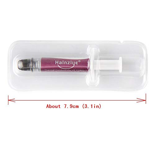 Halnziye - HY880 Nano Grey Thermal Grease Compound Paste for PC CPU VGA Heatsink peltier (1G Short Syringe)