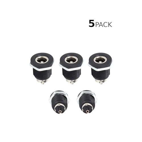 DC Power Jack Male Socket - Panel Mount Plastic 12V 5A