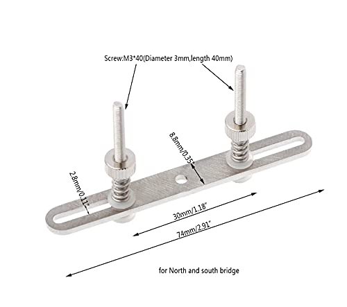 CentIoT - Water Cooling Block Buckles Screw M3*40 for Southbridge - 1 Set Stainless Steel Clamps