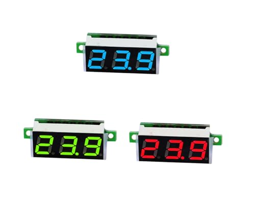 CentIoT - Mini Digital Voltmeter 0.28inch LED Display - 2.5-30V DC Two Wire
