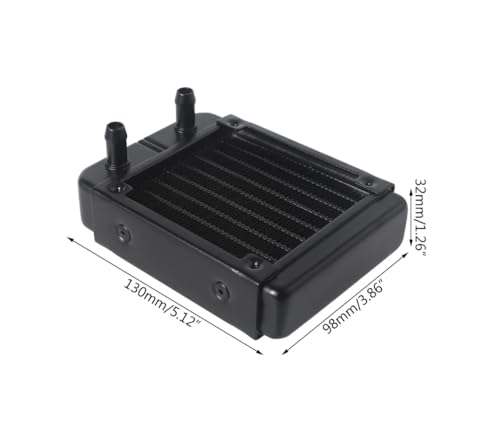 CentIoT - Radiator Water Cooler Tubes Heat Exchanger Aluminum Water Cooling CPU Heat Sink | For Gaming Computer and Peltier