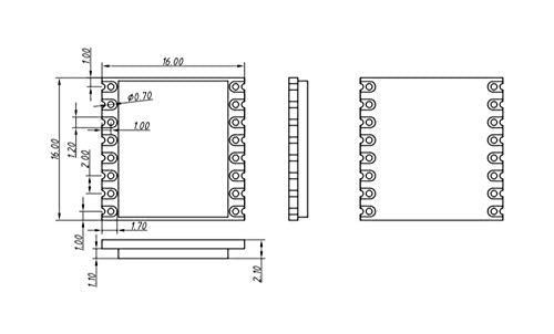 LORA1280 TCXO sx1280 lora Module - 100mW 2.4Ghz Long Range Wireless transceiver Module RF Module