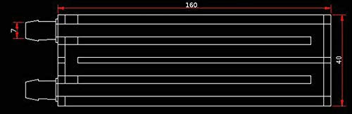 CentIoT - Water Cooling Block Heat Sink - Liquid Cooler Waterblock Radiator Heatsink