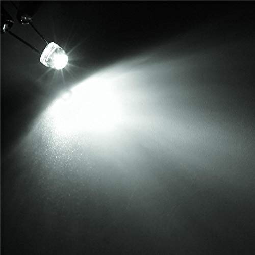 CentIoT - 5mm Straw Hat Transparent Ultra Bright LED (Light Emitting Diode) White,Green,Red,Yellow,Blue Color Each 20Pcs Mix Total - 100Pcs (Mixed)