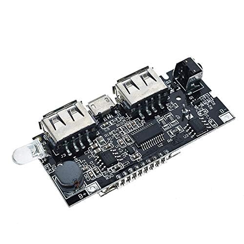 CentIoT - LED Display Power Bank Charging Module Circuit Board - DC-DC Step Up Boost Power Supply Module - 5V 1A and 2.1A Dual USB with LCD monitor