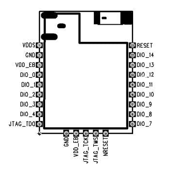 CentIoT - CC2640R2F CC2640-S1 Wireless Bluetooth Module Small Volume Low Power Bluetooth 5.0 CC2640R2F-S1 Ceramic Antenna