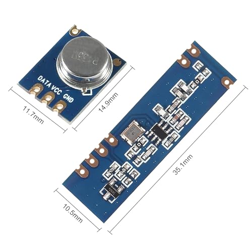 NiceRF - 433MHz Long Distance ASK Wireless Module kit - RF Transmitter STX882 + Receiver SRX882 + Copper Spring Antennas