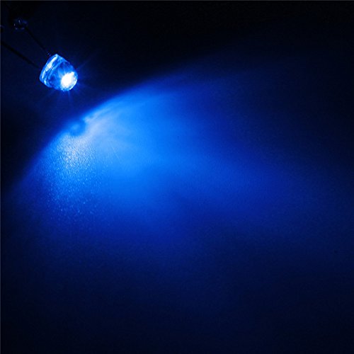 CentIoT - 5mm Straw Hat Transparent Ultra Bright LED (Light Emitting Diode) White,Green,Red,Yellow,Blue Color Each 20Pcs Mix Total - 100Pcs (Mixed)