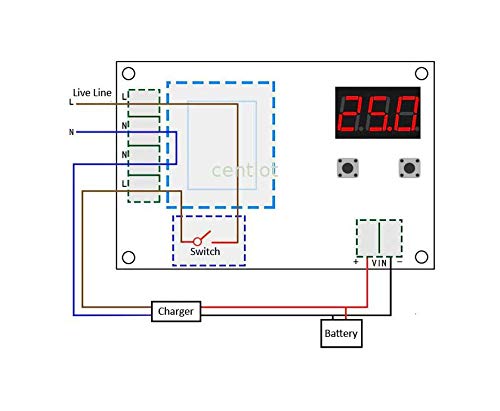 CentIoT - XH-M602 AC 220V Input Digital Control Charging Module - for 3.7-120V Lithium Battery